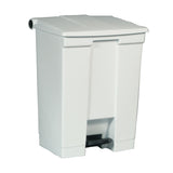 Rubbermaid® Commercial Legacy Step-On Receptacle, 18 gal, Plastic, White (RCPFG614500WHT) Each