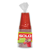 Solo Squared Plastic Party Cups, 18 oz, Red, 240/Carton (SCCSQ182020004) Case of 240