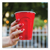 Solo Squared Plastic Party Cups, 18 oz, Red, 240/Carton (SCCSQ182020004) Case of 240