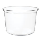 Vegware Round Deli Pots, 16 oz, 4.6 Diameter x 3"h, Clear, Plastic, 500/Carton (VEGCFDC16) Case of 500