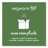 Vegware™ Nourish Molded Fiber Takeout Containers, Compostable, 5.9 x 5.9 x 2.9, White, Sugarcane, 400/Carton (VEGVWHC6NFA) Case of 400