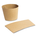 Vegware Kraft Hot Cup Sleeves, Fits Vegware 89-Series Hot Cups, Kraft, 1,000/Carton (VEGQ2) Case of 1000