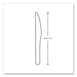 Vegware White CPLA Cutlery, Knife, 1,000/Carton (VEGVWKN65) Case of 1000