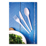 Vegware White CPLA Cutlery, Knife, 1,000/Carton (VEGVWKN65) Case of 1000