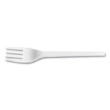 Vegware White CPLA Cutlery, Fork, 1,000/Carton (VEGVWFK65) Case of 1000