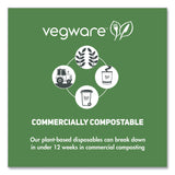 Vegware Round Deli Pots, 8 oz, 4.6" Diameter x 1.5"h, Clear, Plastic, 500/Carton (VEGCFDC08) Case of 500