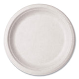 Vegware Molded Fiber Tableware, Plate, 9" Diameter, White, 500/Carton (VEGWHBRG09) Case of 500