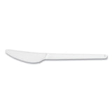 Vegware White CPLA Cutlery, Knife, 1,000/Carton (VEGVWKN65) Case of 1000