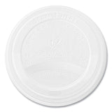 Vegware 89 Series Hot Cup Lids, Fits 89-Series Hot Cups, White, 1,000/Carton (VEGVLID89S) Case of 1000