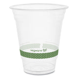 Vegware 96-Series Cold Cup, 12 oz, Clear/Green, 1,000/Carton (VEGR360YG) Case of 1000