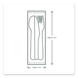Vegware Cutlery Kits, Fork/Knife/Spoon/Napkin, White, 250/Carton (VEGVWKFSWN) Case of 250