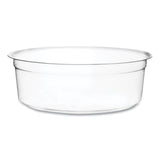 Vegware Round Deli Pots, 8 oz, 4.6" Diameter x 1.5"h, Clear, Plastic, 500/Carton (VEGCFDC08) Case of 500