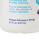 Bedside-Care® Rinse-Free Shampoo and Body Wash 8.1 oz. Pump Bottle Unscented (1077625_EA) 1/EA