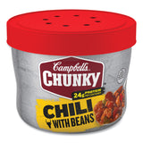Campbell's Chunky Chili with Beans, 15.25 oz Bowl, 8/Carton (GRR35100009) Case of 8