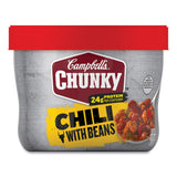 Campbell's Chunky Chili with Beans, 15.25 oz Bowl, 8/Carton (GRR35100009) Case of 8