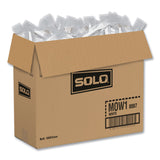 Solo Regal Mediumweight Cutlery, Individually Wrapped, Fork, Plastic, White, 1,000/Carton (SCCMOW10007) Case of 1000