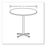 HON Between Round Table Top, 42" Diameter, Silver Mesh (HONBTRND42NB9L) Each