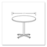 HON Between Round Table Top, 36" Diameter, Silver Mesh (HONBTRND36NB9L) Each