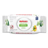 Huggies® Natural Care Sensitive Baby Wipes, 1-Ply, 3.88 x 6.6, Unscented, White, 56/Pack, 8 Packs/Carton (KCM31803) Case of 8
