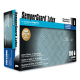 SemperGuard Latex Powdered Gloves, Cream, Large, 100/Box (SEZINDPS104BX) Box of 100