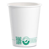 SOLO Compostable Paper Hot Cups, ProPlanet Seal, 10 oz, White/Green, 1,000/Carton (SCC370PLAPLANET) Case of 20