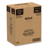 SOLO Compostable Paper Hot Cups, ProPlanet Seal, 16 oz, White/Green, 1,000/Carton (SCC316PLAPLANET) Case of 1000
