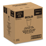 SOLO Compostable Paper Hot Cups, ProPlanet Seal, 8 oz, White/Green, 1,000/Carton (SCC378PLAPLANET) Case of 20