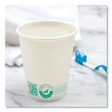 SOLO Compostable Paper Hot Cups, ProPlanet Seal, 10 oz, White/Green, 1,000/Carton (SCC370PLAPLANET) Case of 20