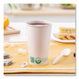 SOLO Compostable Paper Hot Cups, ProPlanet Seal, 16 oz, White/Green, 1,000/Carton (SCC316PLAPLANET) Case of 1000