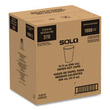 SOLO Compostable Paper Hot Cups, ProPlanet Seal, 10 oz, White/Green, 1,000/Carton (SCC370PLAPLANET) Case of 20