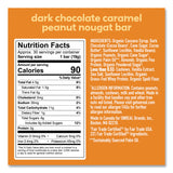 Unreal Dark Chocolate Caramel Peanut Nougat Bars, 0.67 oz Individually Wrapped, 40/Pack (GRR22002090) Each