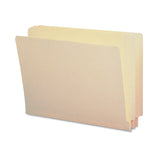 Smead™ End Tab Folders with Antimicrobial Product Protection, Straight Tabs, Letter Size, 0.75" Expansion, Manila, 100/Box (SMD24113) Box of 100