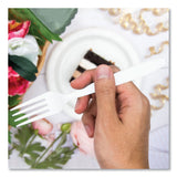 Solo Inc. Impress Heavyweight Full-Length Polystyrene Cutlery, Fork, White, 100/Box (SCCHSWFX0007BX) Box of 100