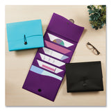 Avery Slide and View Expanding File, 6 Sections, Hook/Loop Closure, Letter Size, Black (AVE73542) Each