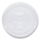 Karat PET Lids, Strawless Sipper, Fits 32 oz Cold Cups, Clear, 1,000/Carton (KRTCKC107TSSH) Case of 1000