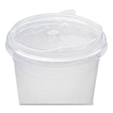 Karat PET Lids, Strawless Sipper, Fits 32 oz Cold Cups, Clear, 1,000/Carton (KRTCKC107TSSH) Case of 1000