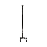 McKesson Small Base Quad Cane Steel 30 to 39 Inch Height Black (1065220_EA) 1/EA