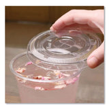 Karat PET Lids, Flat with Straw Slot, Fits 12 oz to 24 oz Cold Cups, Clear, 1,000/Carton (KRTCKC626TS) Case of 1000