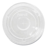 Karat PET Lids, Flat with Straw Slot, Fits 12 oz to 24 oz Cold Cups, Clear, 1,000/Carton (KRTCKC626TS) Case of 1000