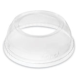 Karat PET Lids, Wide Opening Dome, Fits 12 oz to 24 oz Cold Cups, Clear, 1,000/Carton (KRTCKDL626WH) Case of 1000