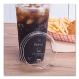Karat PET Lids, Strawless Sipper, Fits 32 oz Cold Cups, Clear, 1,000/Carton (KRTCKC107TSSH) Case of 1000