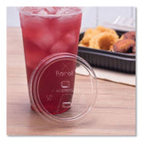 Karat PET Lids, Strawless Sipper, Fits 12 oz to 24 oz Cold Cups, Clear, 1,000/Carton (KRTCKC626TSSH) Case of 1000