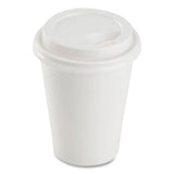 Karat Hot Cup Lids, Fits 8 oz Paper Hot Cups, Sipper Lid, White, 1,000/Carton (KRTCKDL508WPP) Case of 1000