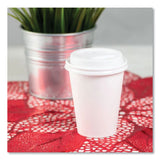 Karat Hot Cup Lids, Fits 8 oz Paper Hot Cups, Sipper Lid, White, 1,000/Carton (KRTCKDL508WPP) Case of 1000