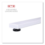 Alera L-Shaped Writing Desk, 59.05" x 59.05" x 29.53", Beigewood/White (ALEWSL5959WB) Each