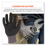Ergodyne ProFlex 7043 ANSI A4 Nitrile Coated CR Gloves, Gray, 2X-Large, 1 Pair (EGO10526) 1 Pair