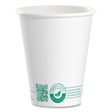 SOLO Compostable Paper Hot Cups, ProPlanet Seal, 8 oz, White/Green, 50/Pack (SCC378PLAPLATPK) Pack of 50