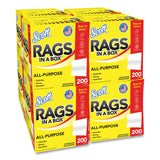 Scott® Rags in a Box, POP-UP Box, 12 x 9, White, 200/Box, 8 Boxes/Carton (KCM75260CT) Case of 1600