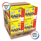 Scott® Rags in a Box, POP-UP Box, 12 x 9, White, 200/Box, 8 Boxes/Carton (KCM75260CT) Case of 1600