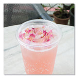 Karat PET Lids, Fits 32 oz Cold Cups, Flat Lid, Clear, 600/Carton (KRTKRTCKCL1045) Case of 600